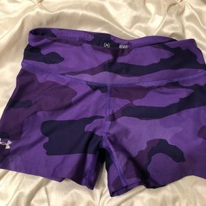 Camo purple compresión short